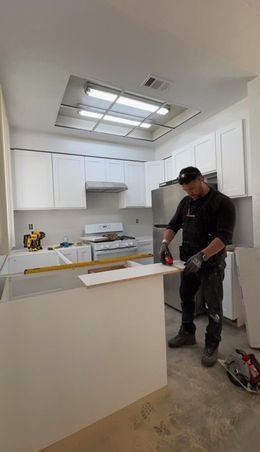 New Vinyl flooring installation.