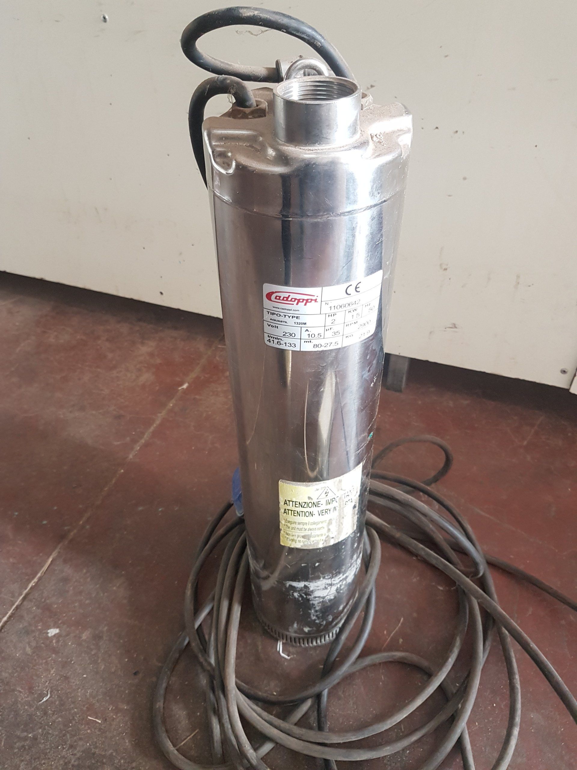 pompa per irrigazione