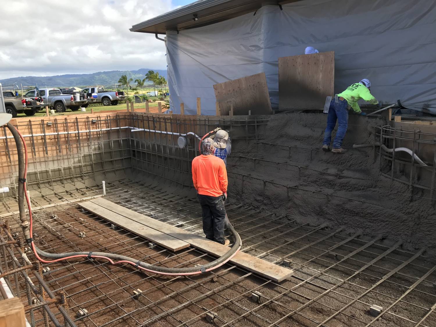 swimming pool installation