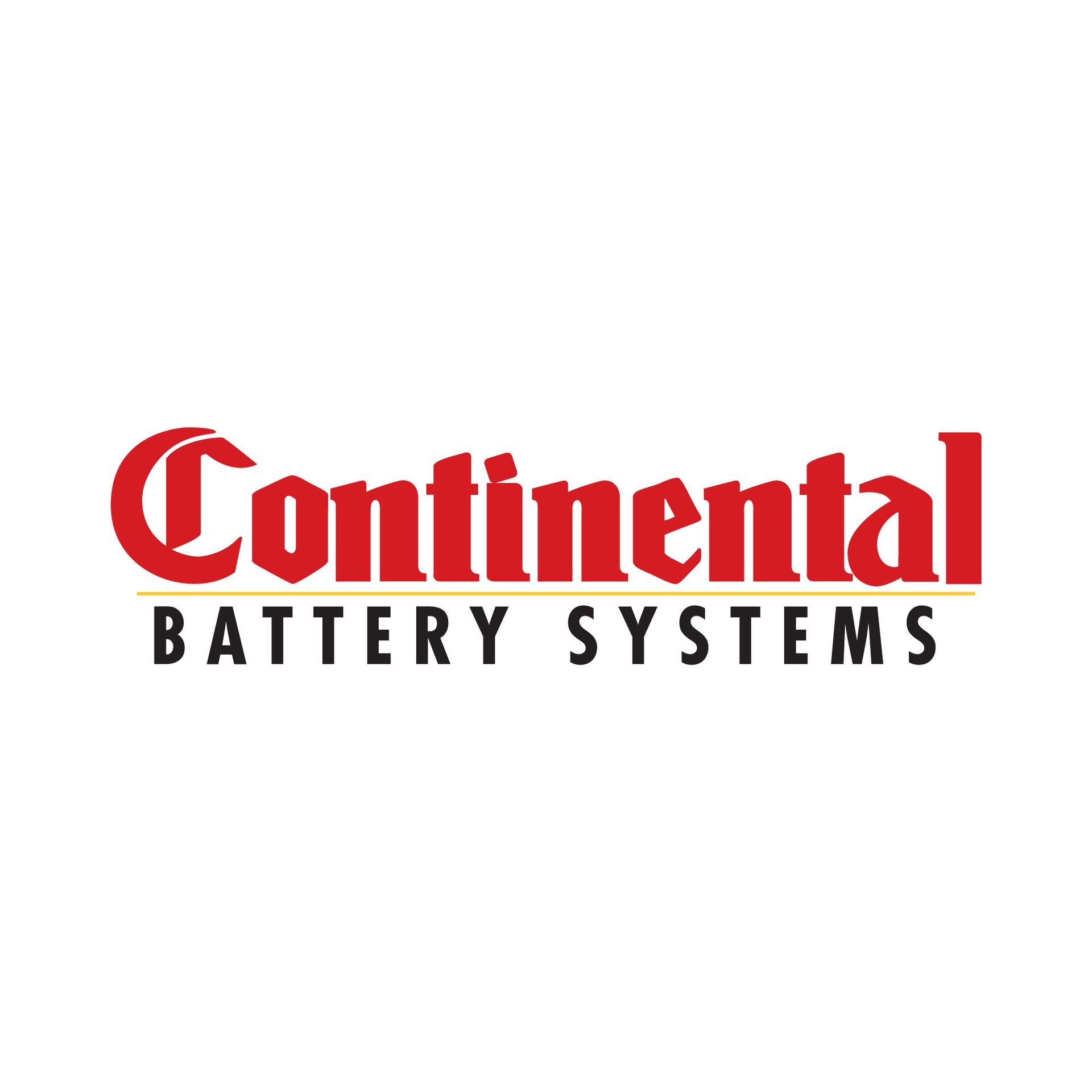 Continental battery systems logo on a white background