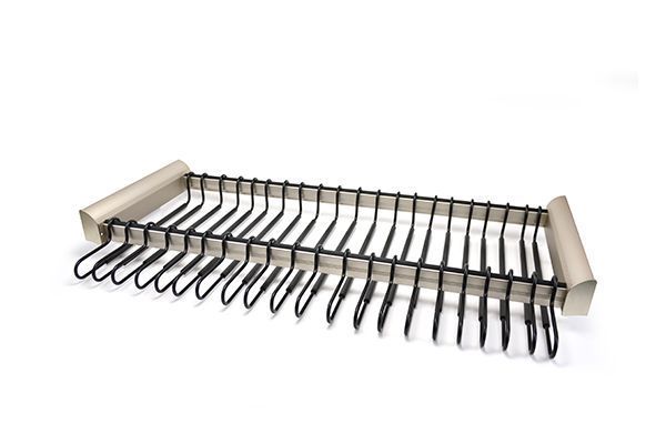 Matte Nickel Color Option For Pants Organizer
