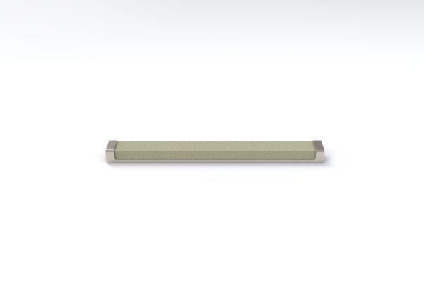 Oyster Matte Nickel Color Option for Luxe Leather Handles