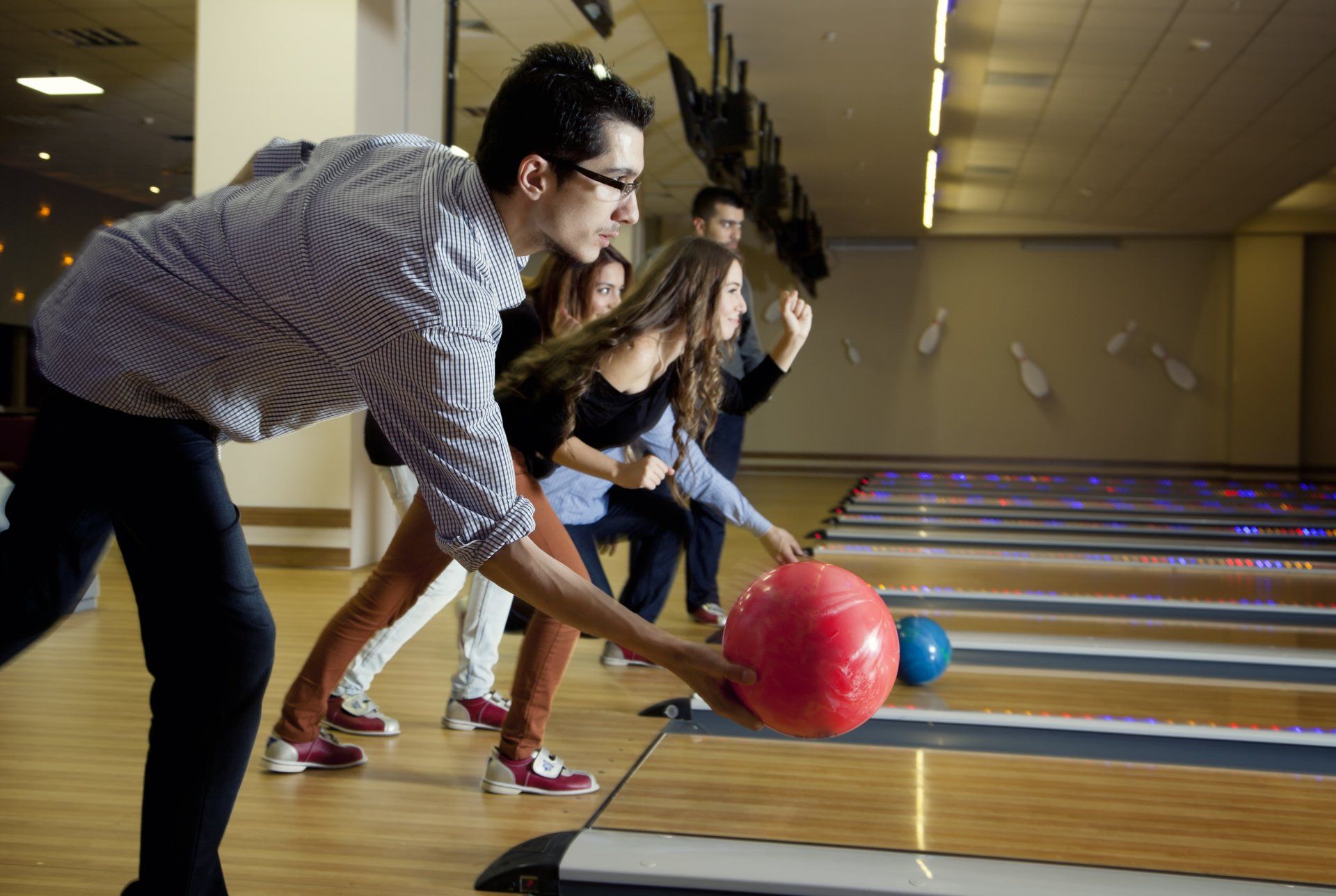 Friends Playing Bowling — Fitchburg, WI — Ten Pin Alley