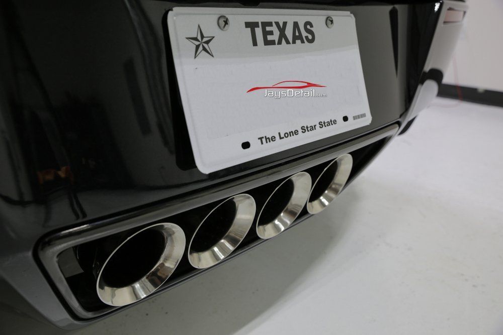 Exhaust Tips After Cleaning and Treatment