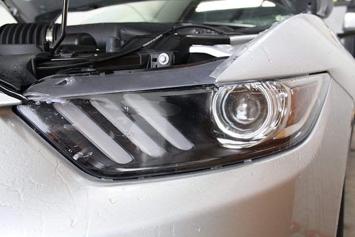 mustang ppf headlight