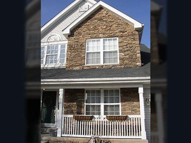 White and Brown Stone House - Stone Fonts in Langhorne, PA
