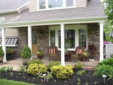 Stone House with Plants - Stone Fonts in Langhorne, PA