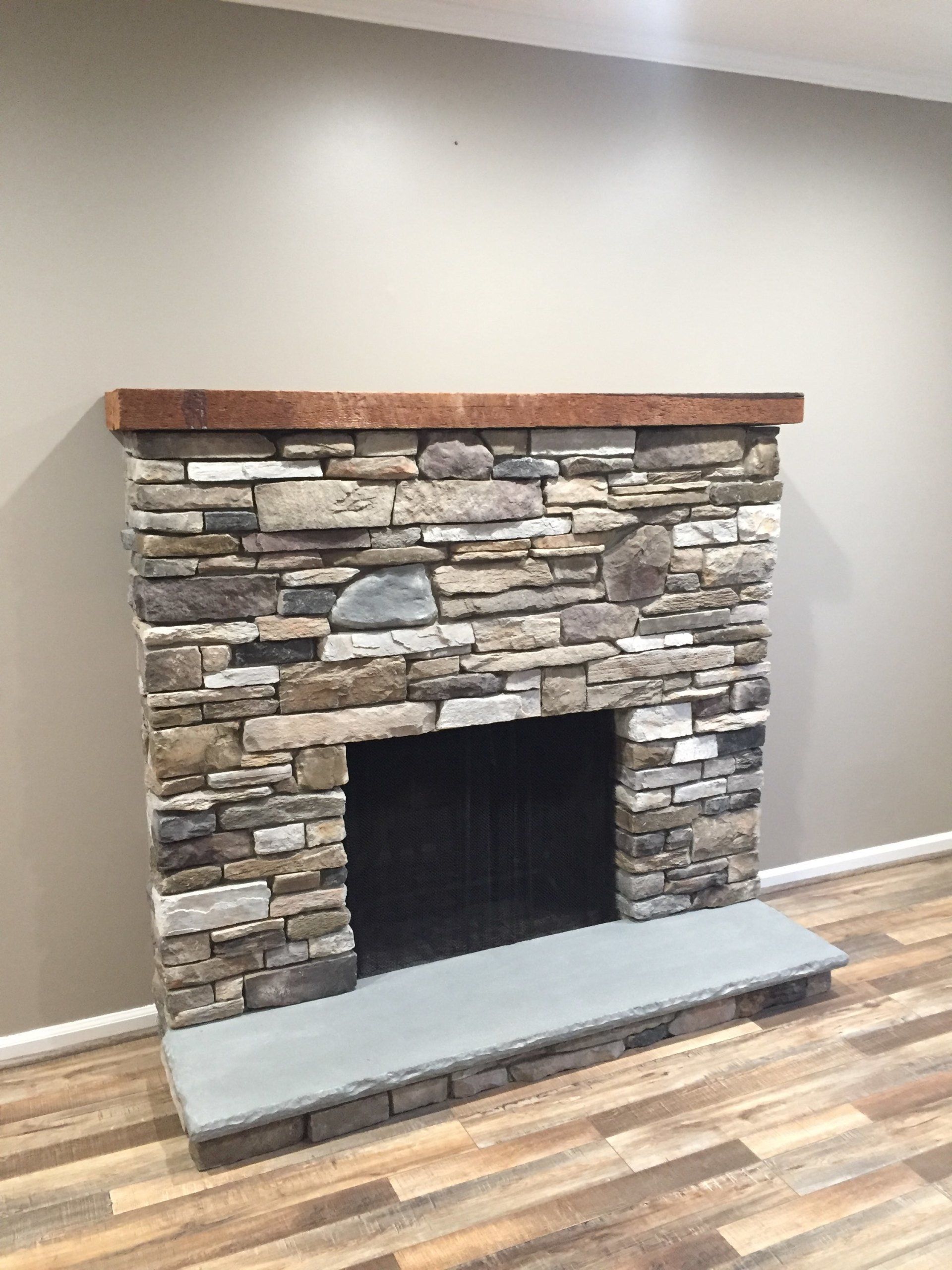 Hearth — Modern Fireplace With Brick Wall in Langhorne, PA