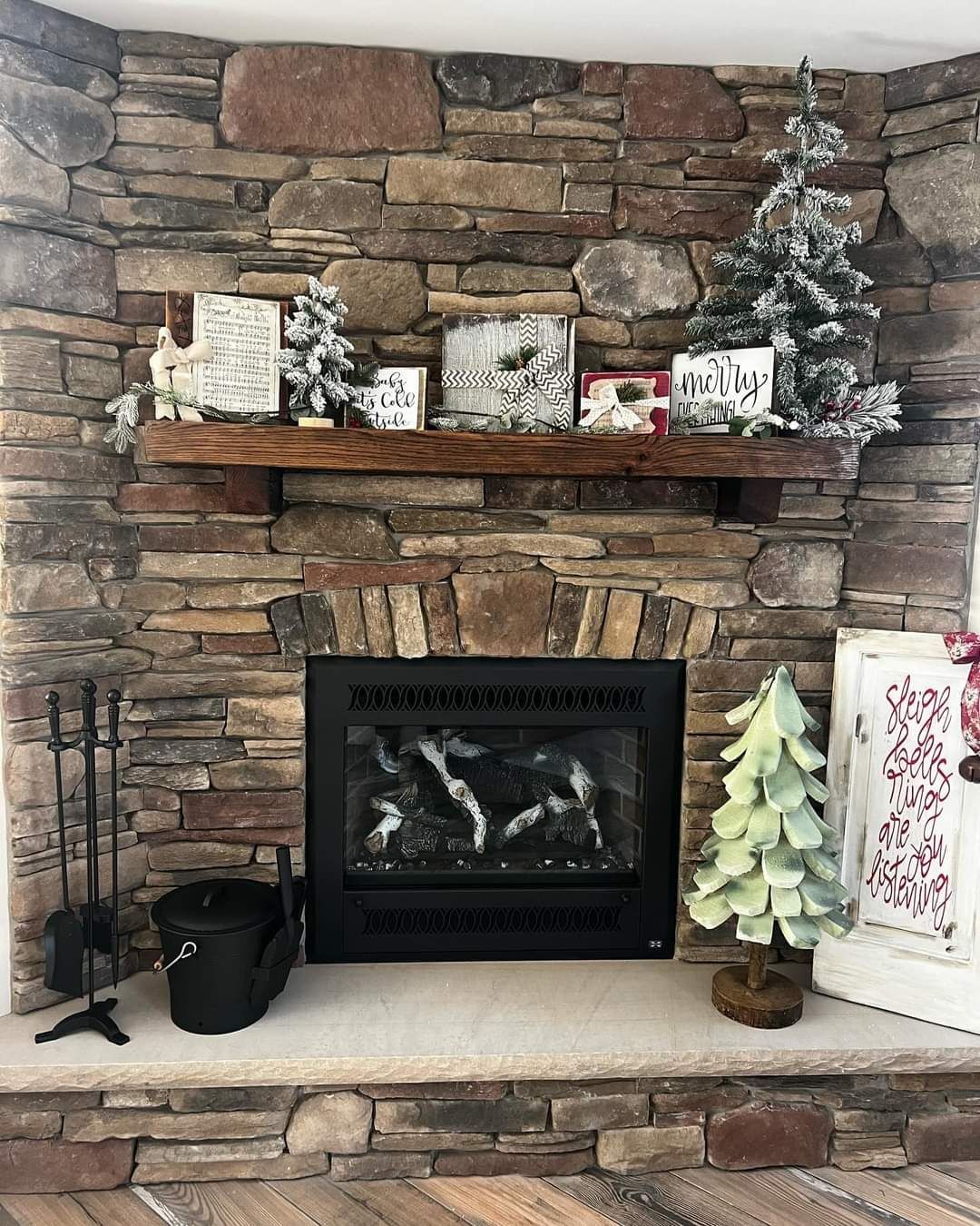 New Fireplace — Modern Fireplace With Brick Wall in Lan ghorne, PA