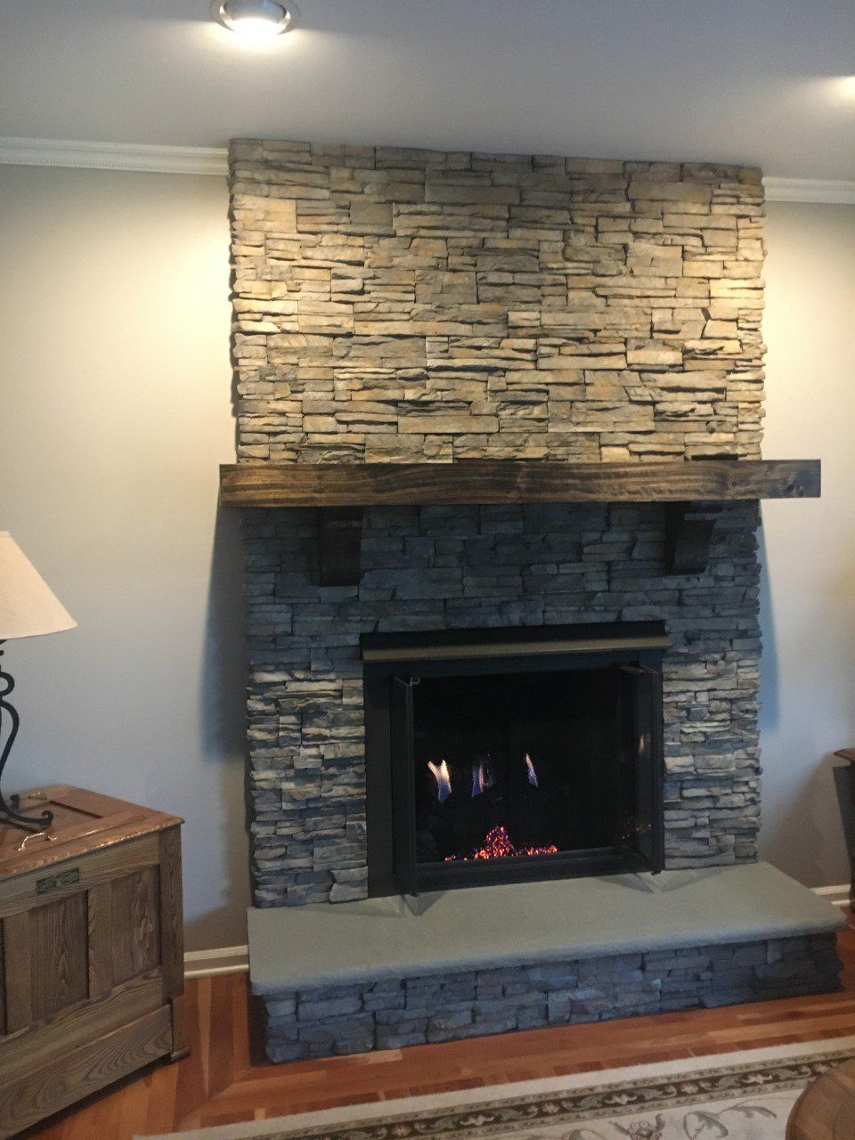 Nantucket stack stone fireplace (2)