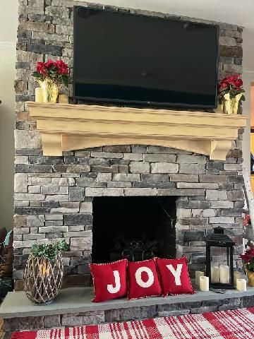 Legestone Fireplace — Modern Fireplace With Brick Wall in Lan ghorne, PA