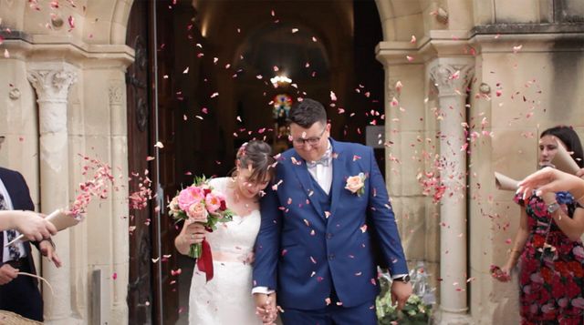 Rose et blanc coeur biodégradable Papier de soie mariage de lancer