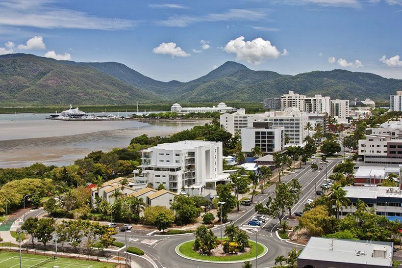 Captivating Aerial Perspective Showcasing Cairns — Ozzie Camper Trailers in Cairns, QLD