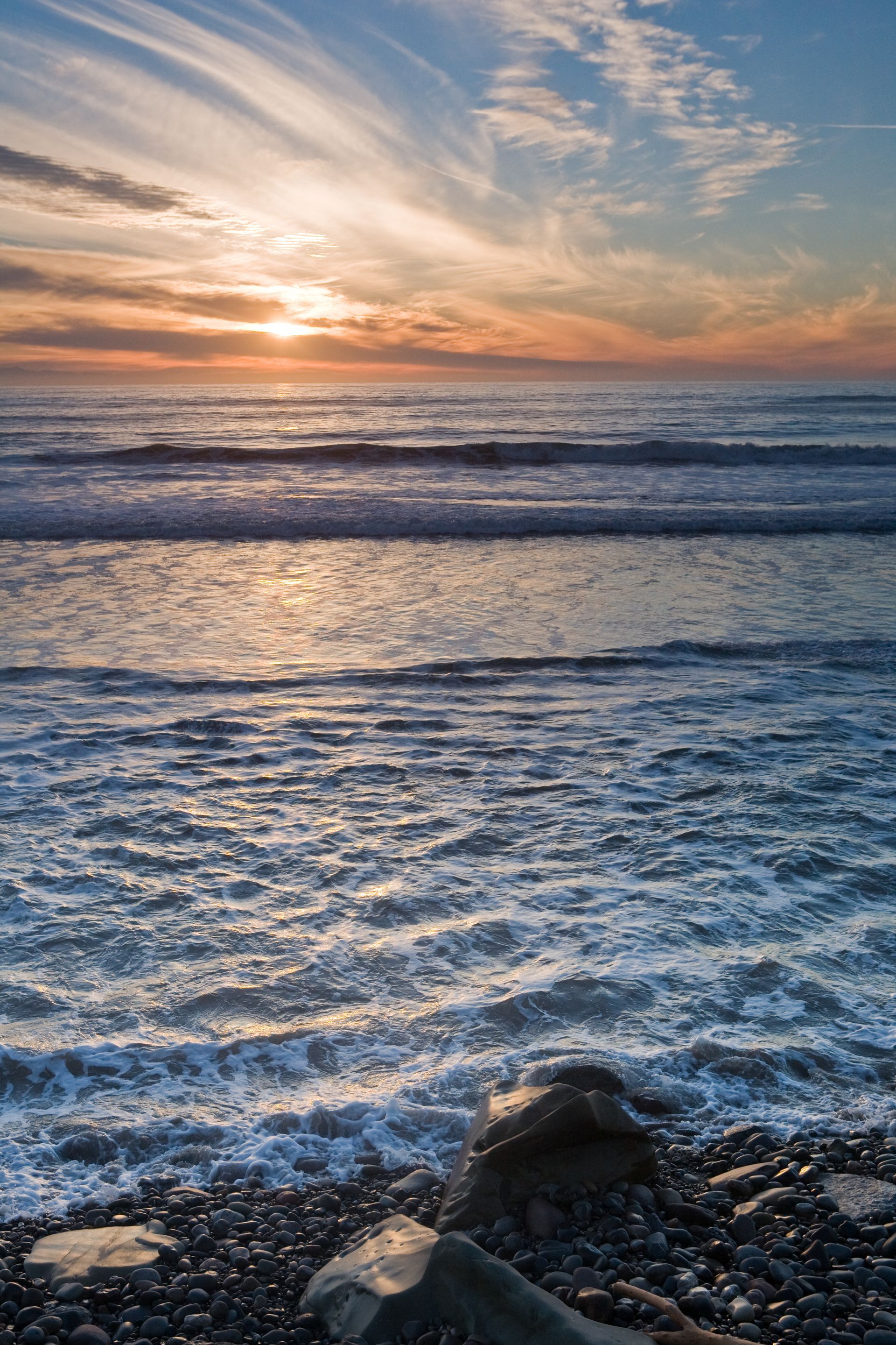 Sunset on the ocean