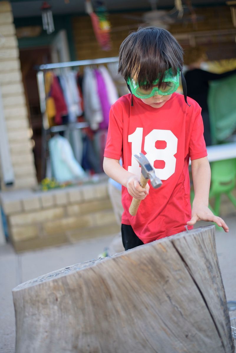 Montessori child working on practical life skills