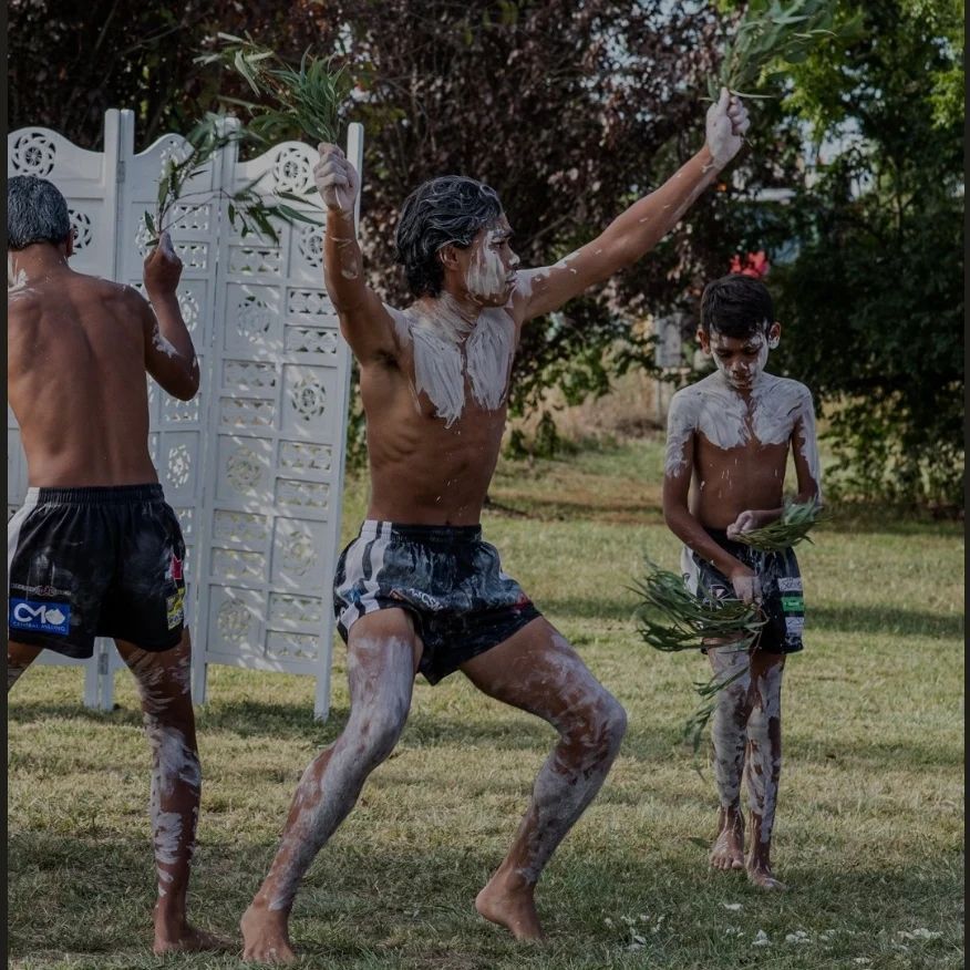 Man Performing Traditional Aboriginal Dance — Dinawan's Connection in Dubbo, NSW