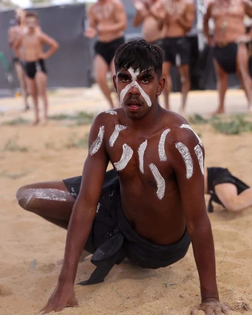 Man Performing Dance Rites — Dinawan's Connection in Dubbo, NSW
