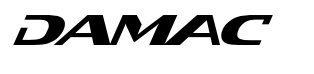 The DAMAC logo in bold, black letters.
