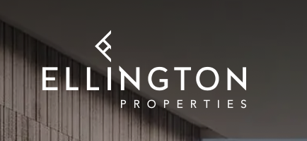 Ellington Properties logo with a stylized 
