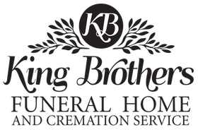 The logo for king brothers funeral home and cremation service