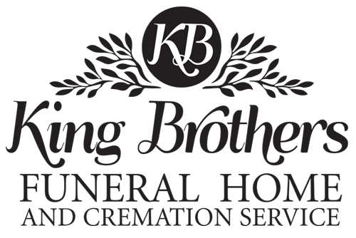 The logo for king brothers funeral home and cremation service