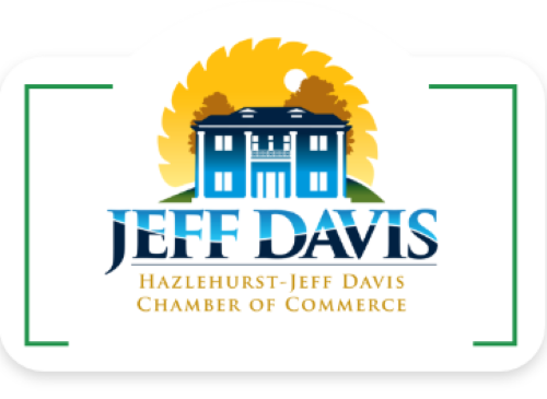 A logo for the jeff davis chamber of commerce