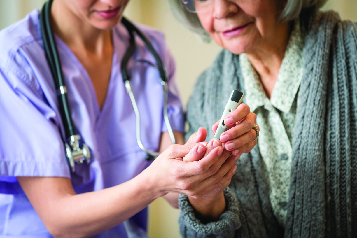 Skilled Nursing Care Woman and Senior