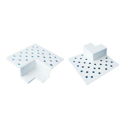 UNIPERFILES S.A.S.  - Esquinero externo para junta de control Z 6-8-11mm x 10 y 20 mm