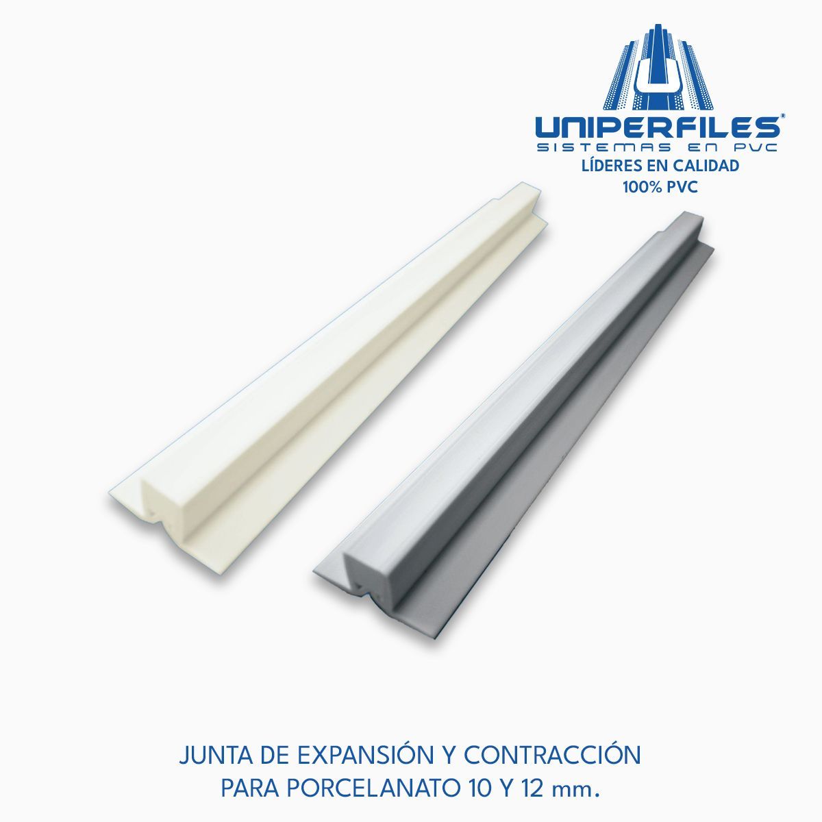 Junta de expansion y contraccion para porcelanato 10 y 12 mm