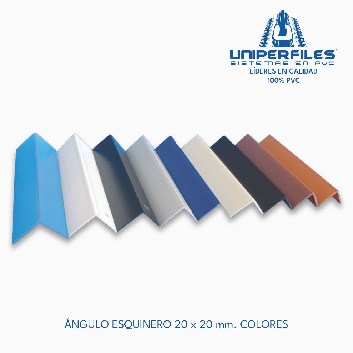 ÁNGULO ESQUINERO 20 x 20 mm. COLORES