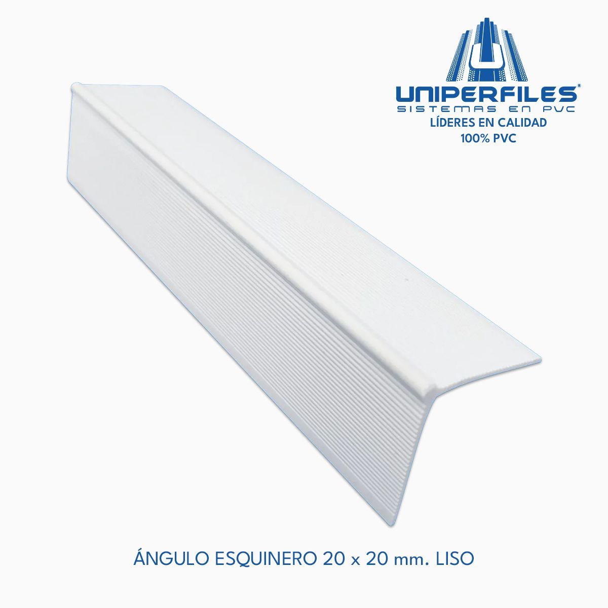 ÁNGULO ESQUINERO 20 x 20 mm. LISO