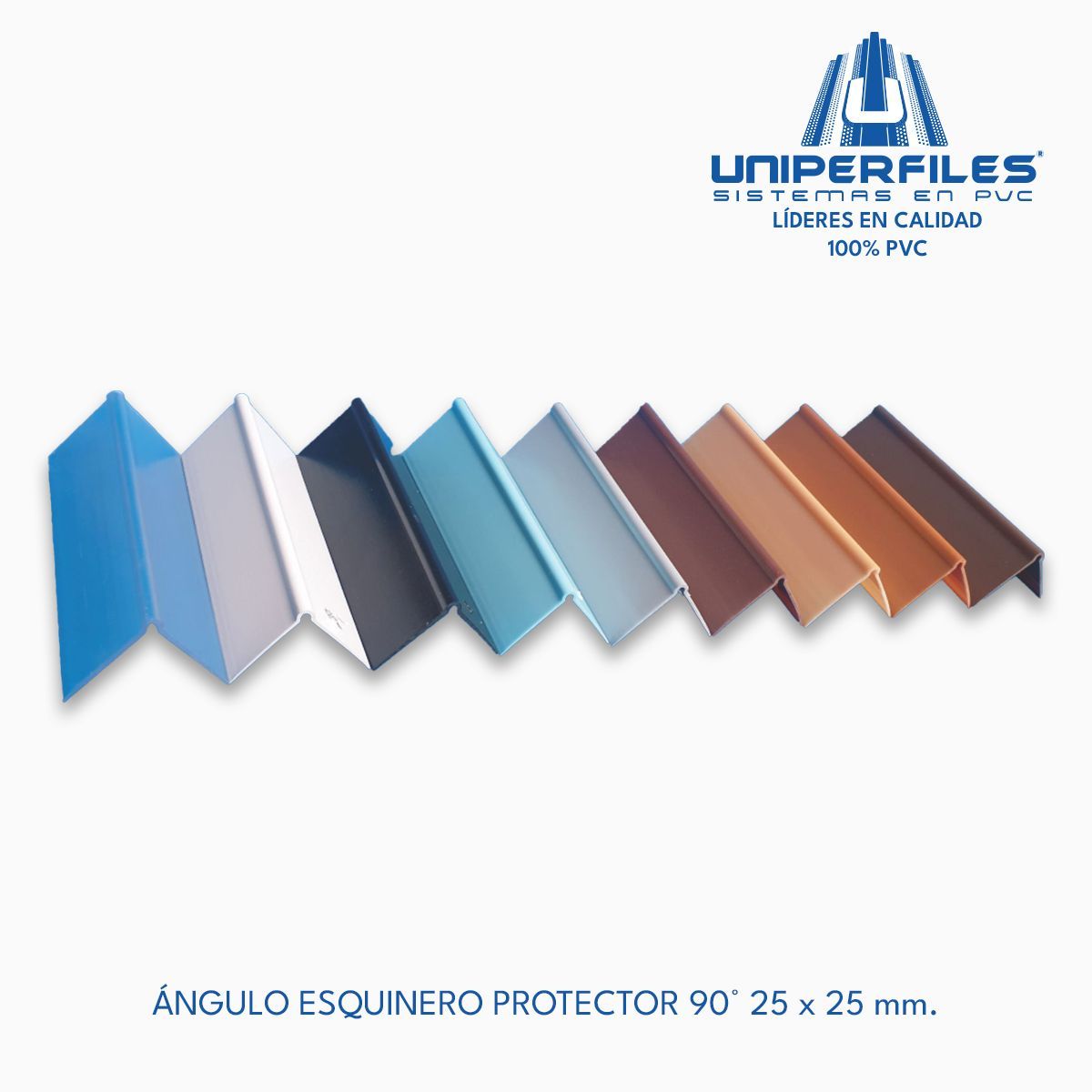ÁNGULO ESQUINERO PROTECTOR 90° 25 x 25 mm.