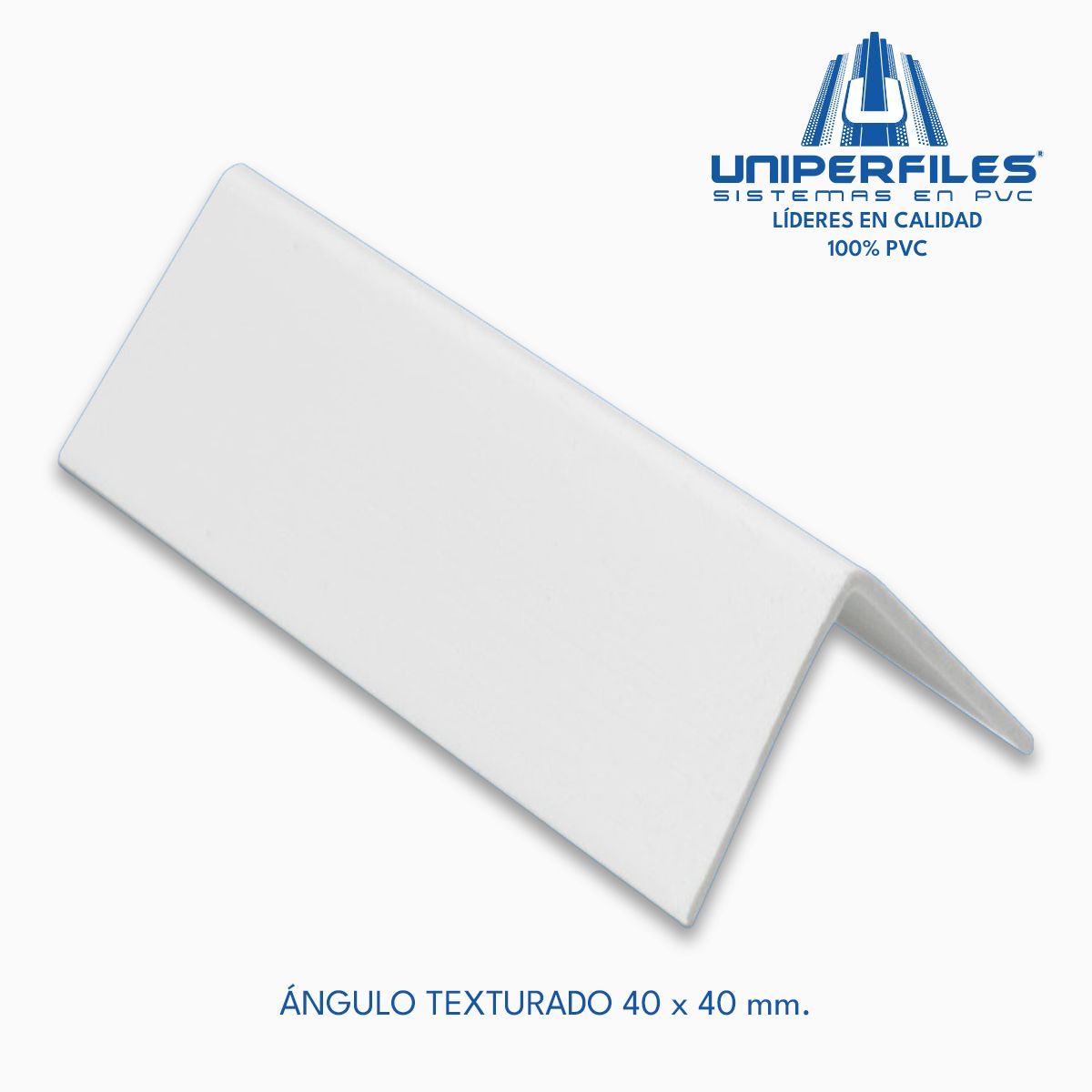 ÁNGULO TEXTURADO 40 x 40 mm.