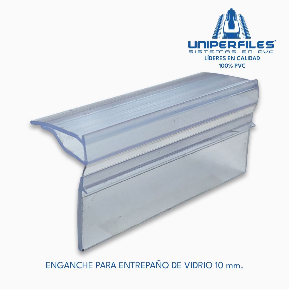 ENGANCHE PARA ENTREPAÑO DE VIDRIO 10 mm.
