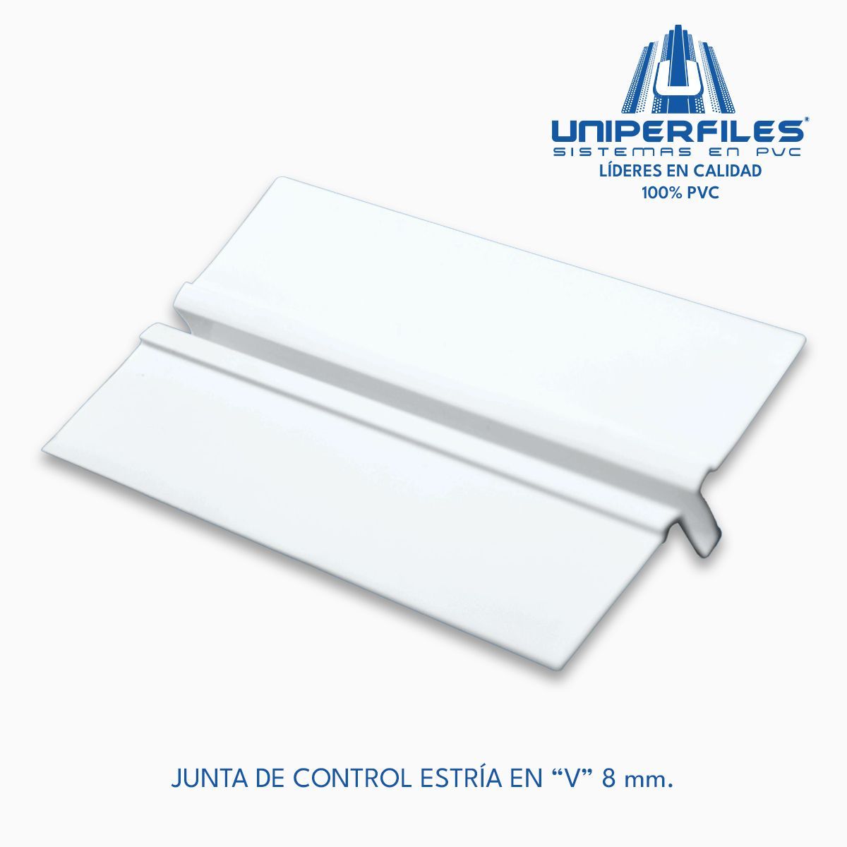 JUNTA DE CONTROL ESTRÍA EN “V” 8 mm.