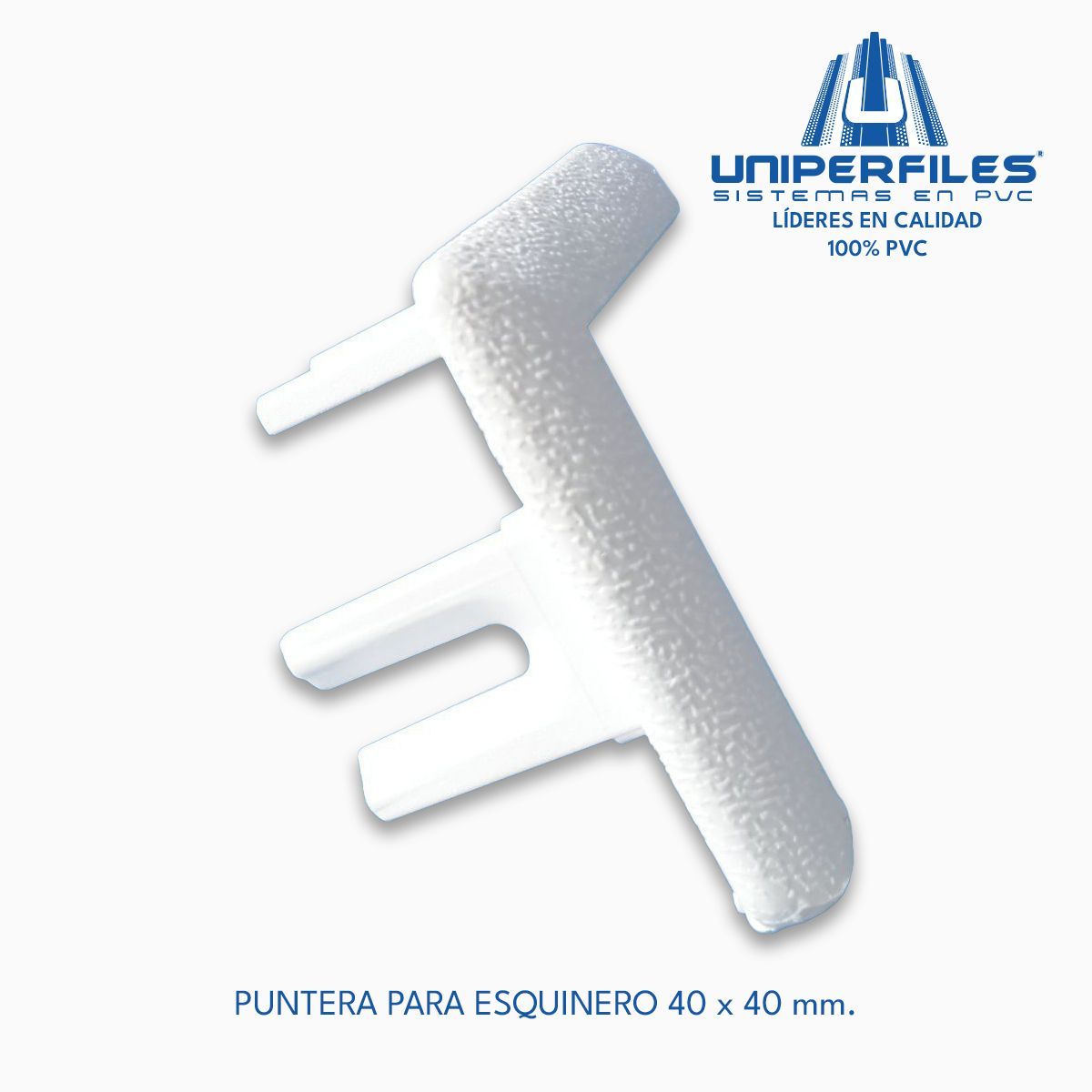 PUNTERA PARA ESQUINERO 40 x 40 mm. BLANCO