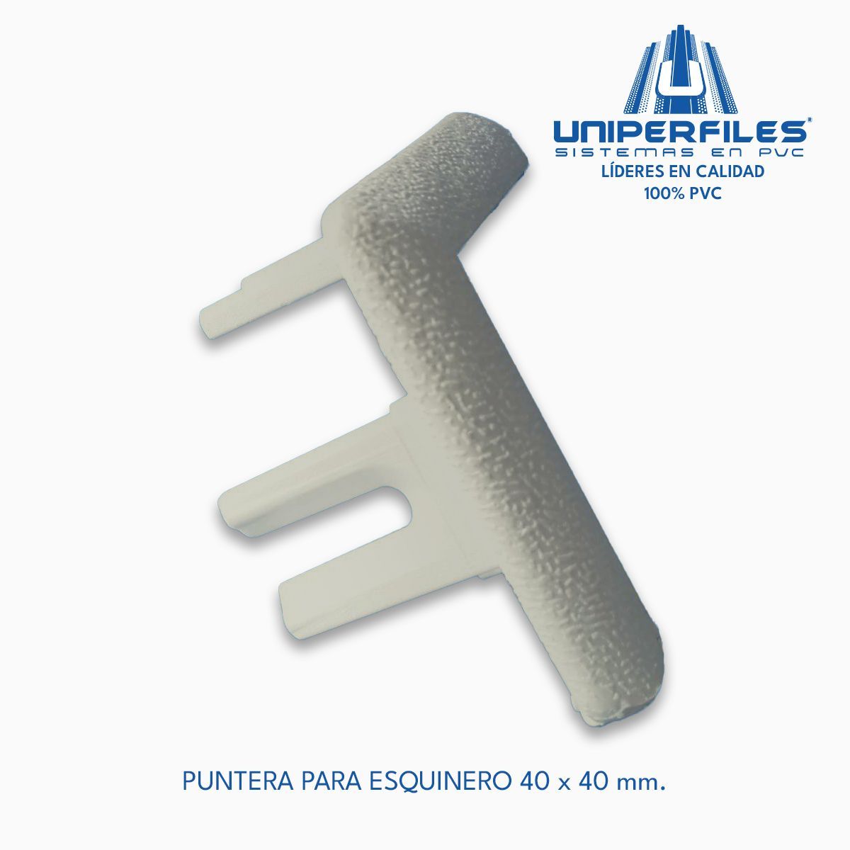 PUNTERA PARA ESQUINERO 40 x 40 mm. GRIS CLARO