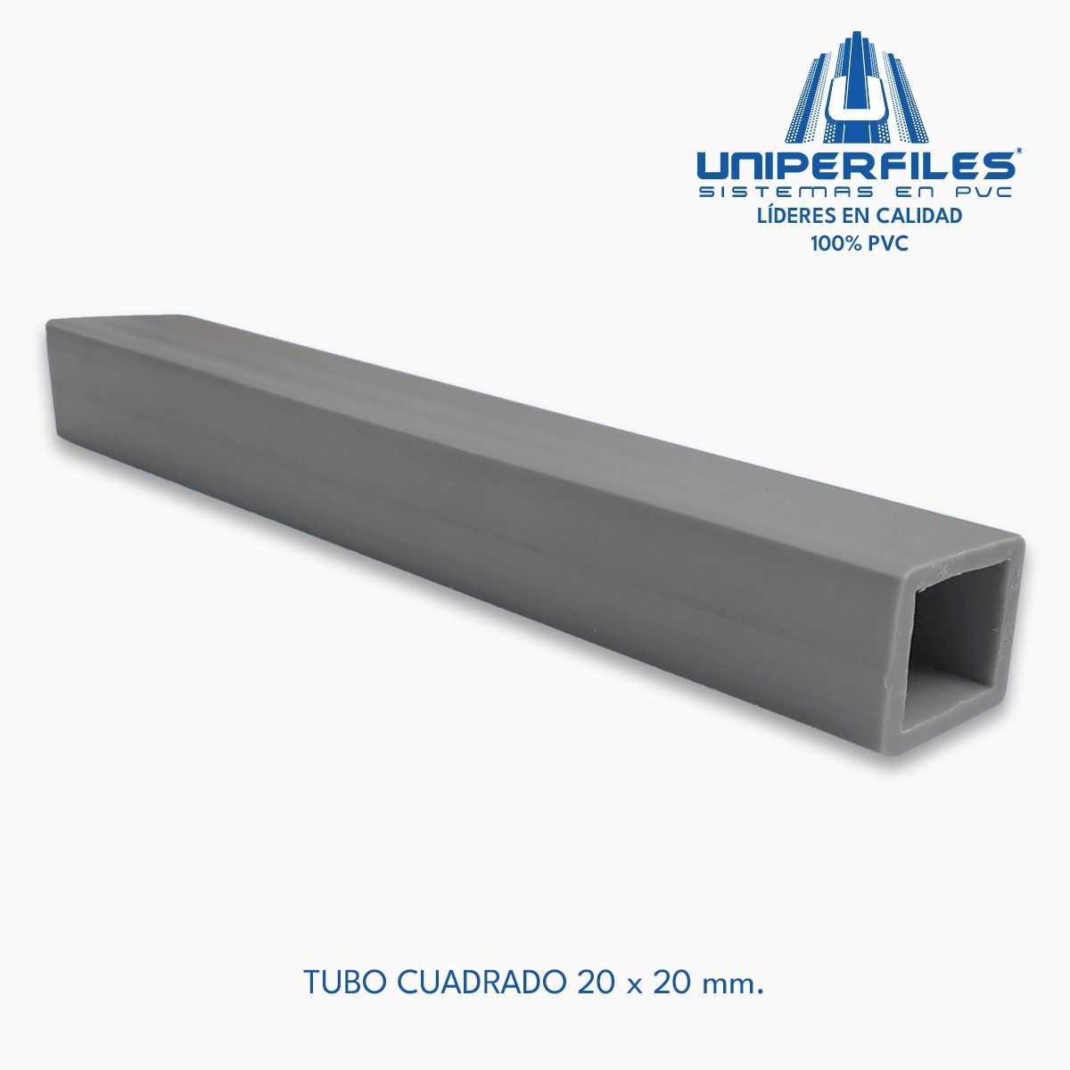 TUBO CUADRADO 20 x 20 mm.
