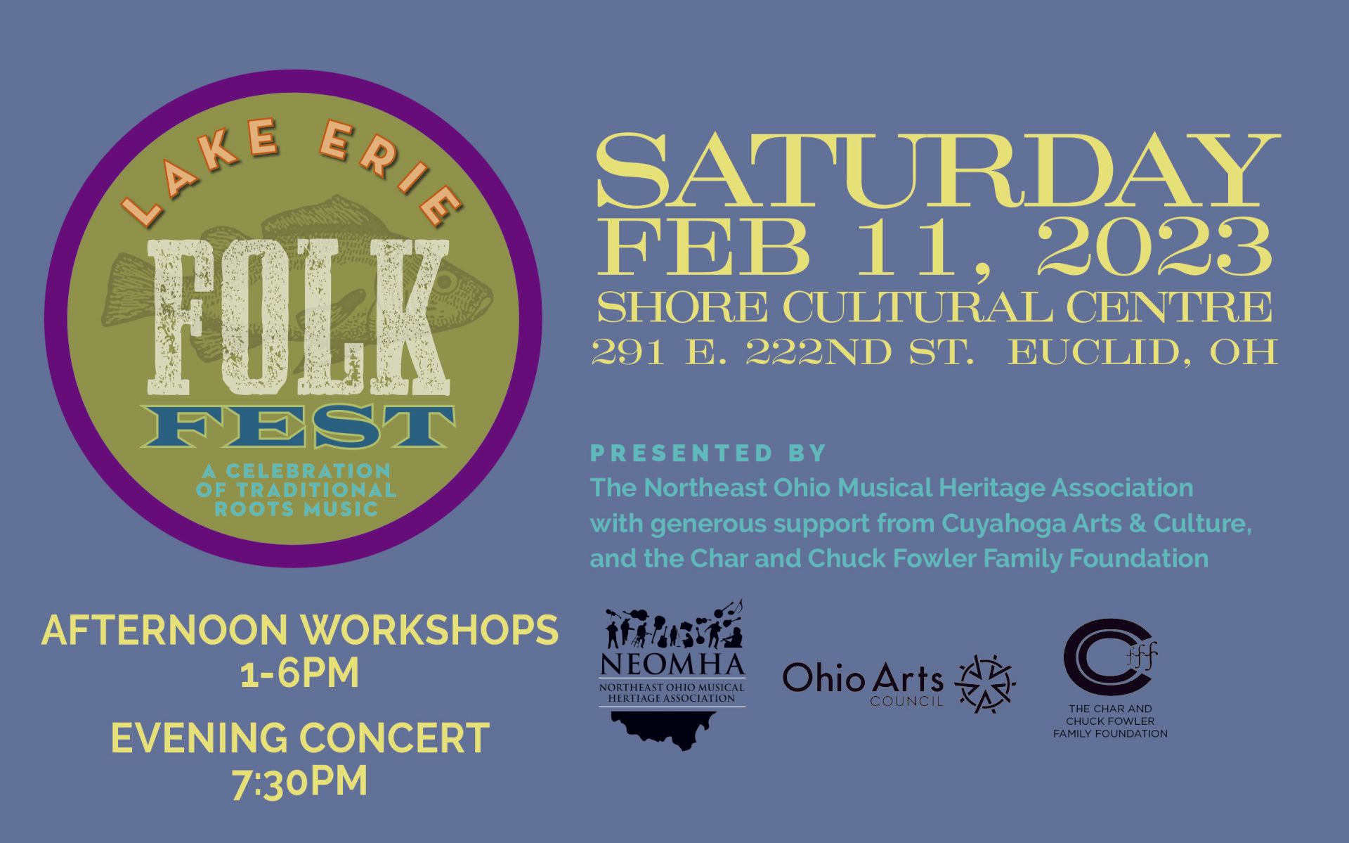 Lake Erie Folk Fest Returns to Shore Cultural Centre