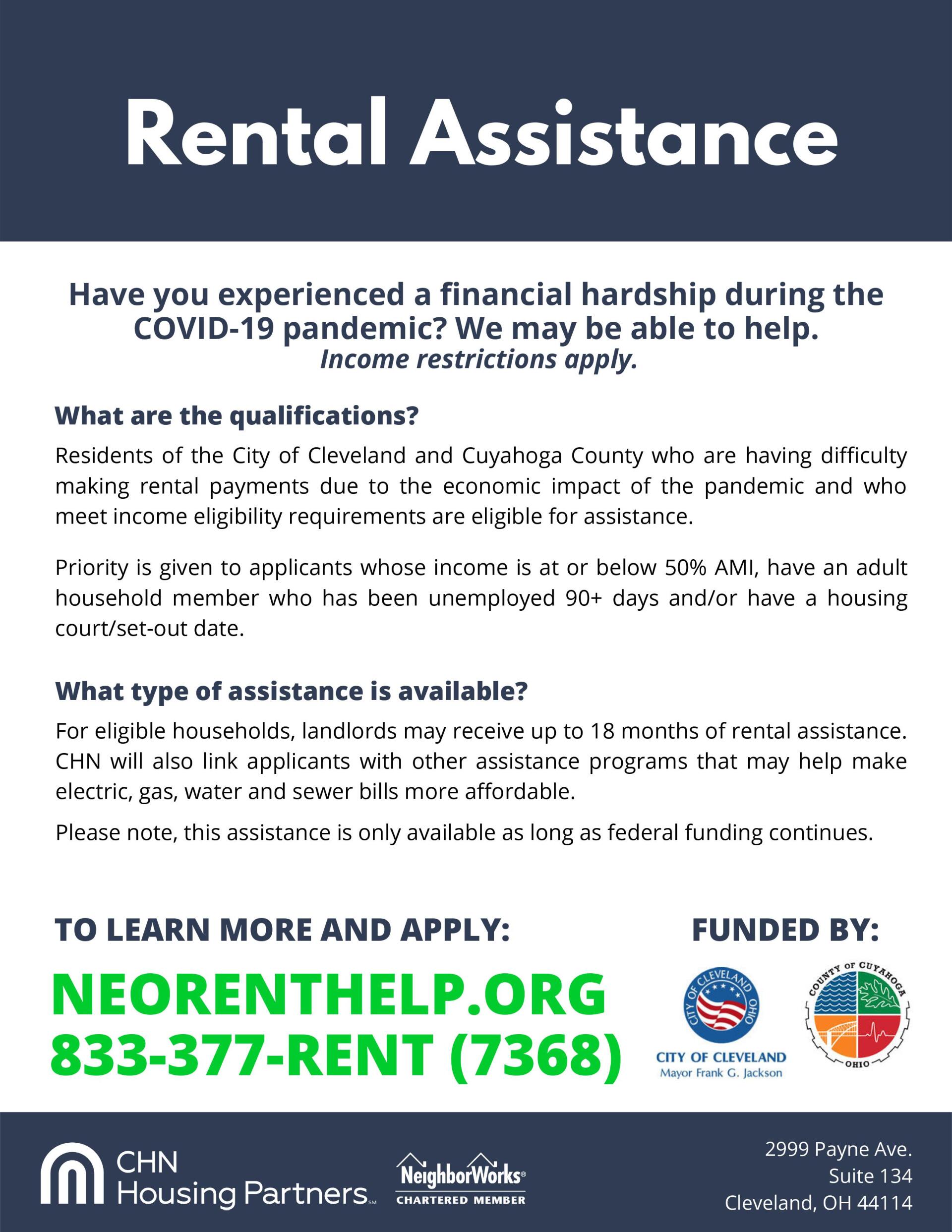 Cuyahoga County Rental Assistance Program