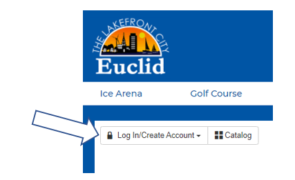upper left corner, Click the Log In/Create Account button.