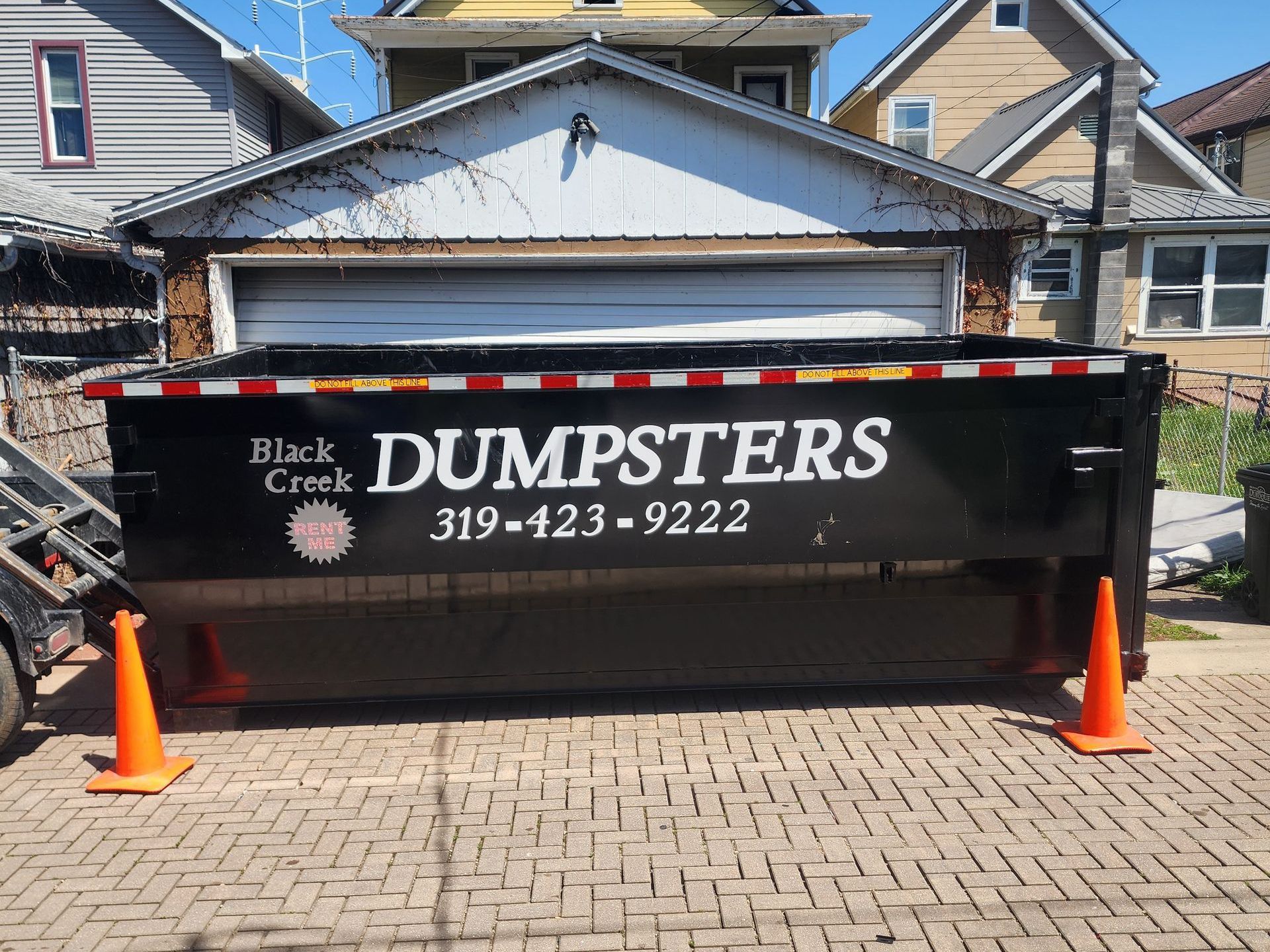 20-yard dumpster.