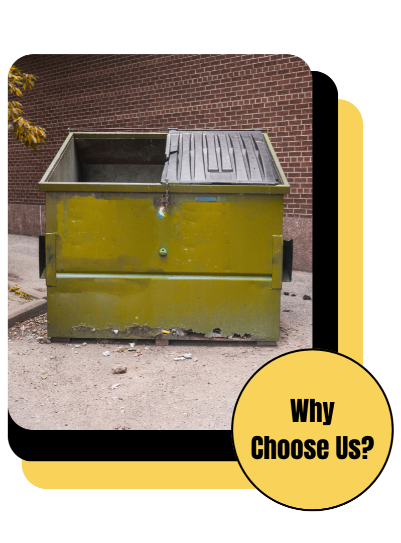 Roll-off dumpster used for landscaping debris disposal in Summerville