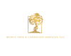 Gold tree inside a gold rectangle; "Muncy Tree & Landscape Services, LLC" below.