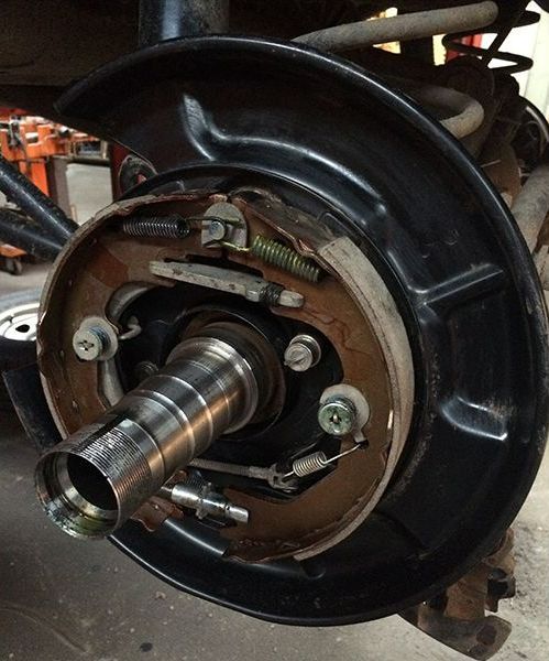 A Close Up of a Brake Assembly on a Vehicle — Hastings River Brake & Exhaust in Port Macquarie, NSW