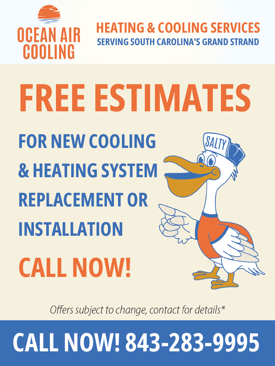 Free estimates from Ocean Air Cooling in Myrtle Beach