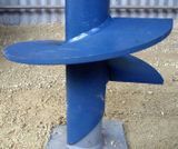 Blue Screw Piles Installation — Melbourne, VIC — Harman Contracting PTY LTD