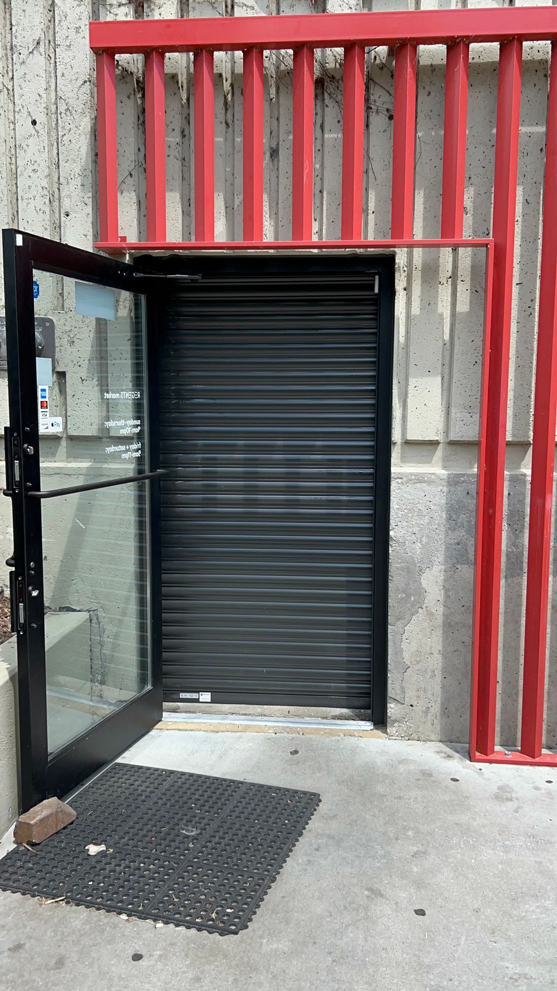 Glass Door And Security Shutter Installed — Chicago, IL — National Shutter System