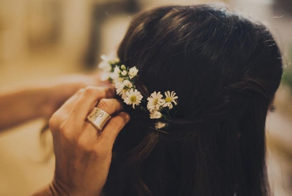 accessorio floreale per capelli