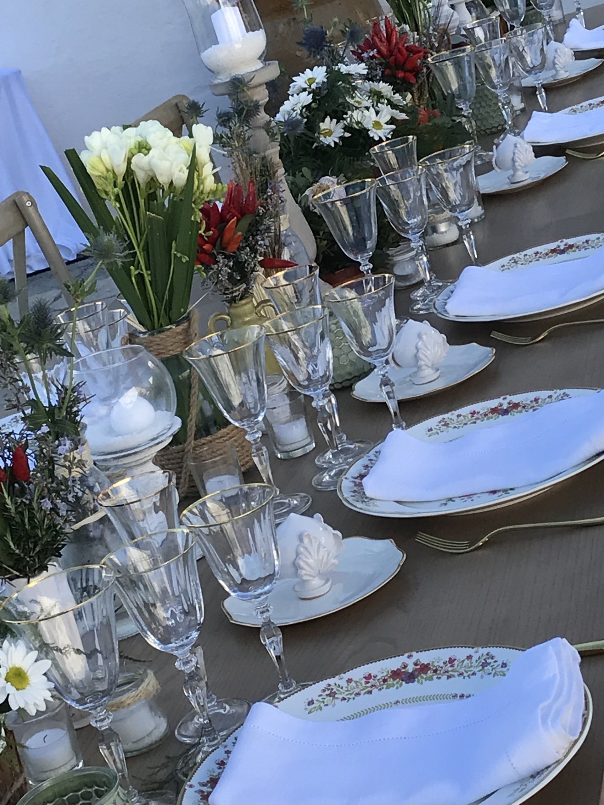 decorazioni per pranzo all'esterno